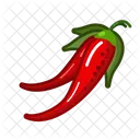 Chili Pepper Vegetables Vegetarian Icon