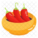 Chilies Peppers Bowl Icon