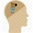 Chill Guy In Brain Funny Joke Icon