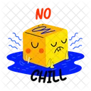 No Chill Boring Typography Icon