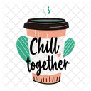 Chill Together Coffee Hot Drink Icon