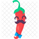 Chilli Emoji Vegetable Icon