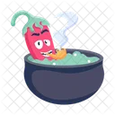 Chilli Soup Soup Bowl Red Pepper Icon