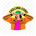 Chilling Core Cheerful Happy Icon