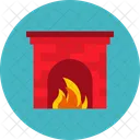 Chimenea Fuego Invierno Icono