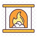 Chimenea Calefaccion Del Hogar Fuego Icon