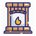 Chimenea Calidez Agradable Icono