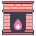 Chimenea Casa Fuego Icono