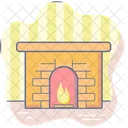 Navidad Vacaciones Chimenea Icon