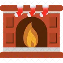 Acogedor Fuego Chimenea Icono