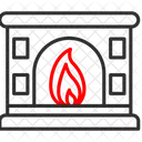 Acogedor Fuego Chimenea Icono