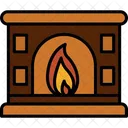 Acogedor Fuego Chimenea Icono