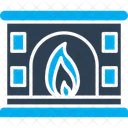 Acogedor Fuego Chimenea Icono