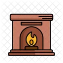 Chimenea de navidad  Icono