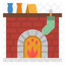 Chimenea de fuego  Icono