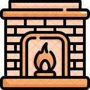 Chimney Fireplace Winter Icon