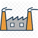 Chimney Factory Industry Icon