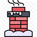 Chimney Top Christmas Winter Icon