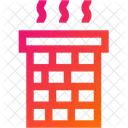 Chimneys Industry Pollution Icon