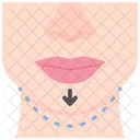 Chin Surgery Face Icon