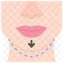 Chin Surgery Face Icon