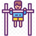 Chin Up Bar Sports Equipment Pull Up Icon