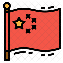 China Flag Icon Of Colored Outline Style Available In Svg Png Eps Ai Icon Fonts