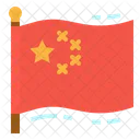 China Flagge Welt Symbol