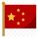 China-Flagge  Symbol