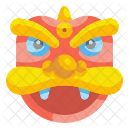 China Lion Mask  Icon