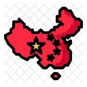 China Map Location Icon