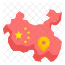 Mapa da china  Ícone