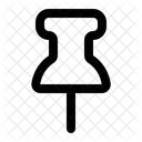 Alfiler Alfiler Nota Icono