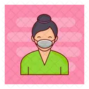 Chinese Female Person Icon