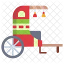 Chinese Carriage Vintage Transport Dragon Cart Icon