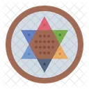 Chinese Checker Table Game Board Game Icon