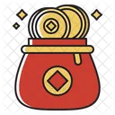 Chinese Coin Bag Icon