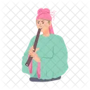 Chinese Dizi Chinese Flute Flute Player Icon