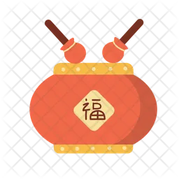 Chinese drum  Icon