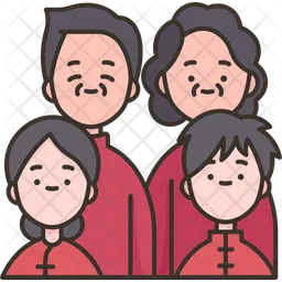 Chinese Family  Icon