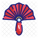 Chinese Fan Elegance Decoration Icon