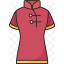 Chinese Female Dress  Icon