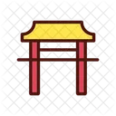 Chinese Gate China Tower China Building Icon