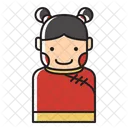 Chinese Girl  Icon