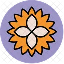 Chinese Flower Decorative Icon