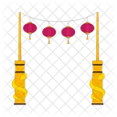 Chinese Entrance Lanterns Icon