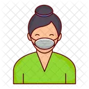 Chinese Female Person Icon