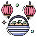 Chinese Lantern Chinese Lamp Hanging Decoration Icon