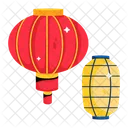 Festive Lanterns Chinese Lanterns Paper Lanterns Icon