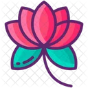 Chinese Lotus Leaves Plum Blossom Icon